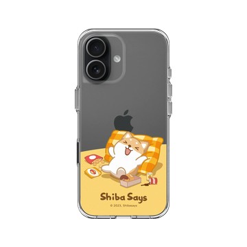 iPhone 17 Clear Case（相機按鈕） 透明 - 柴語錄 Shiba Says - 在家小確幸