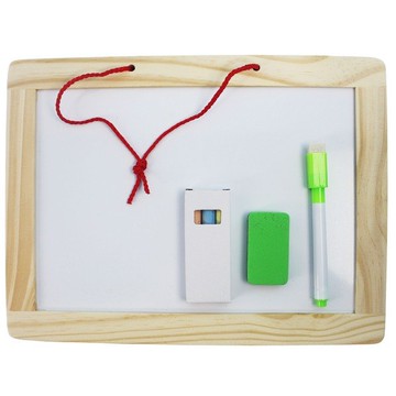 實木框 磁性小白板 小黑板 雙面205mm x 270mm/一個入(促99) 磁性白板 黑白畫板-AA6714【領券滿額再折千11/30止】