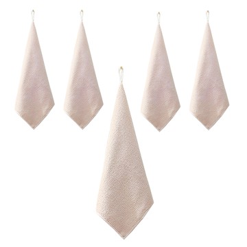 玉米紋超細纖維百潔抹布 顏色隨機 5條組  40 x 30cm  1組