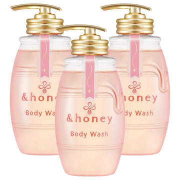 &honey melty蜂蜜綻嫩淨白喚膚沐浴露 500mL  3瓶
