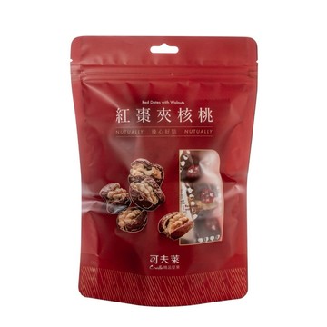 【可夫萊精品堅果】-紅棗夾核桃(150gX2包) |中式養生零嘴|下午茶|送禮