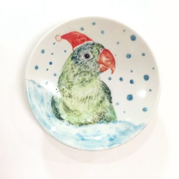 小啵啵-聖誕手繪小碟