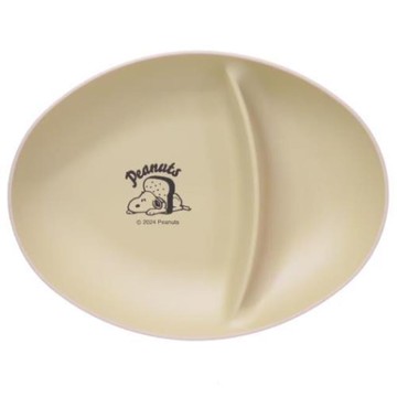 小禮堂 Snoopy 史努比 樹脂雙格餐盤 (吐司款)