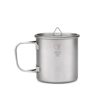 Keith 鈦單層鈦杯 500ml / Ti3205.純鈦杯子 鈦金屬杯 登山鈦杯 露營杯鈦水杯 馬克杯隨行杯