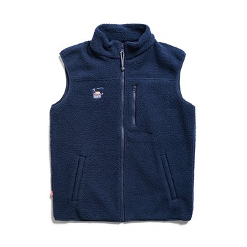 EDWIN｜男裝｜搖粒絨刺繡印花背心