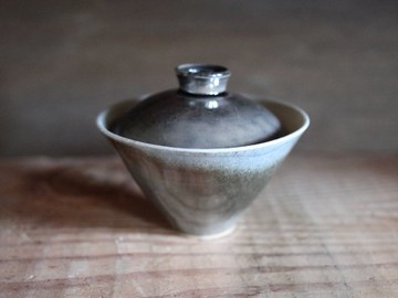 方方土 柴燒蓋碗_a