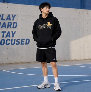 REEBOK 帽T 黑色 台北 城市系列 長袖 男 H25003