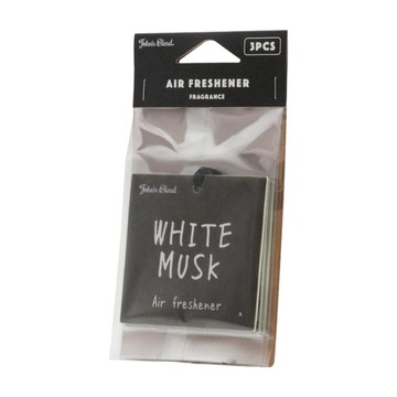 John's Blend 吊掛式香氛片 白麝香 Set 3入  1組  White Musk