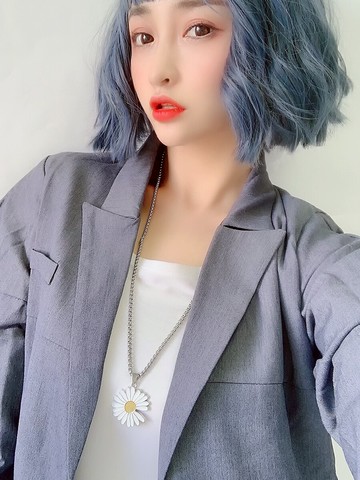 小雛菊鈦鋼項鏈不掉色百搭簡約毛衣鏈長款情侶掛件衣服配飾女潮