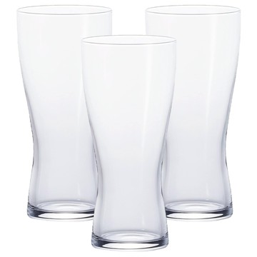 ADERIA 日本製強化薄口啤酒杯 M 149 x 69mm 310ml  M(149 x 69mm)  3個