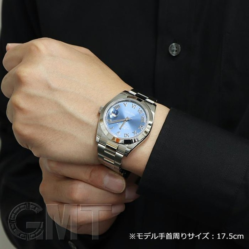 ロレックス デイトジャスト41 126300 ブルーローマ オイスターブレス ROLEX 中古メンズ 腕時計 送料無料 | LINEブランドカタログ