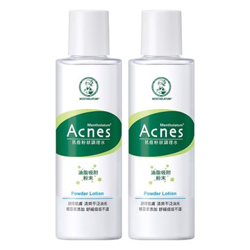MENTHOLATUM 曼秀雷敦 Acnes 抗痘粉狀調理水 油性肌膚適用 控油清爽  2瓶  150ml