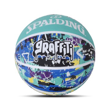 SPALDING 斯伯丁 塗鴉系列 橡膠 籃球 重量560-650g  SPA84373  7號  1顆