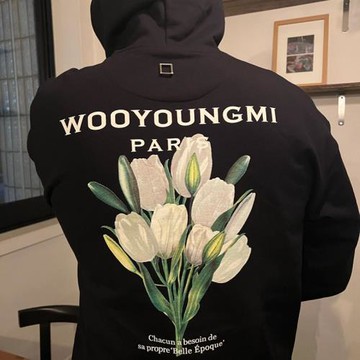 WOOYOUNGMI光敏花卉衛衣潮連帽衫