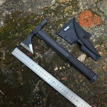 【原野】美版S.O.G.巫獨,救生營地斧,帶打火棒,正品沒幾個,要的抓緊