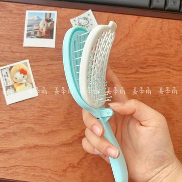 🔥限時下殺🔥高質感自清潔摺疊梳旅行便攜式可摺疊伸縮女士專用氣墊高顱頂蓬鬆