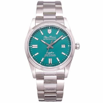 Olym Pianus 奧柏表 89345GS 色彩衝擊革命運動型腕錶 / 綠面 38mm