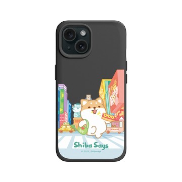 iPhone 15 SolidX 黑 - 柴語錄 Shiba Says - 出國小確幸