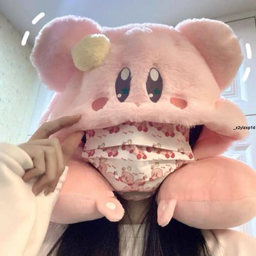 U型枕 星之卡比U型枕連帽靠枕坐車旅行睡覺神器脖子護頸枕卡通可愛枕頭