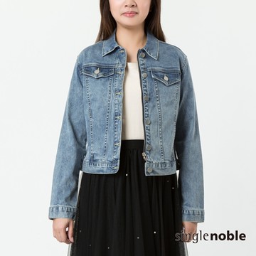 獨身貴族 簡約薄料水洗牛仔外套(1色)