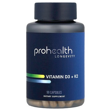 ProHealth Longevity, 維生素 D3 + K2，90 粒膠囊
