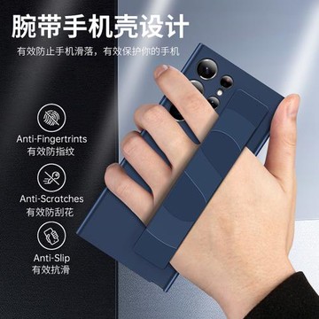 手持腕帶款適用三星S25Ultra手機殼新款s24ultra高級簡約s23ultra全包透明s25+保護套十外殼超薄防摔男女商務