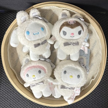 庫洛米凱蒂貓玉桂狗可愛拿鐵新年雪兔小白兔毛絨公仔玩偶包包掛件