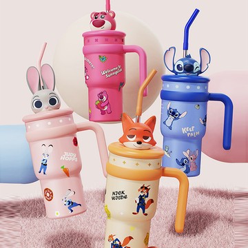 天藍小舖-迪士尼公仔吸管冰霸杯700ML-共4色-$590【A11115542】