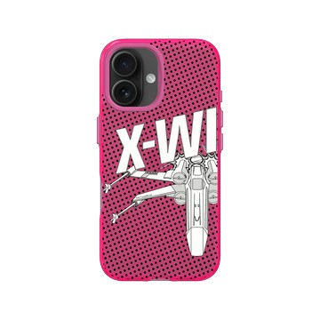 iPhone 16 Clear 粉漾桃 - 迪士尼-星際大戰 Star Wars - POP X戰機 X-WI