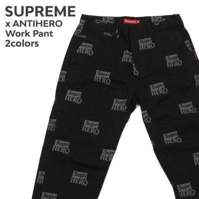 D シュプリーム supreme パンツ ネイビー ペイズリー 20ss - www