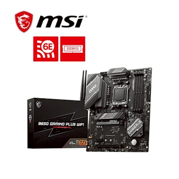 微星 B650 GAMING PLUS WIFI 主機板+AMD R5 9600 代理盒裝【6核/12緒】