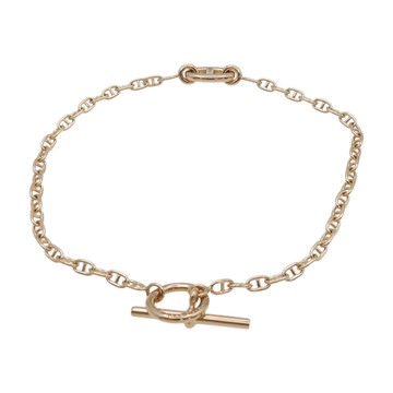 【二手名牌BRAND OFF】HERMES 愛馬仕 18K 玫瑰金 Farandole 手鍊
