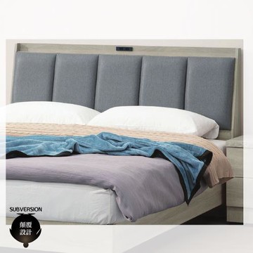 【顛覆設計】恩樂米貓抓皮靠枕插座床頭片(雙大6尺)