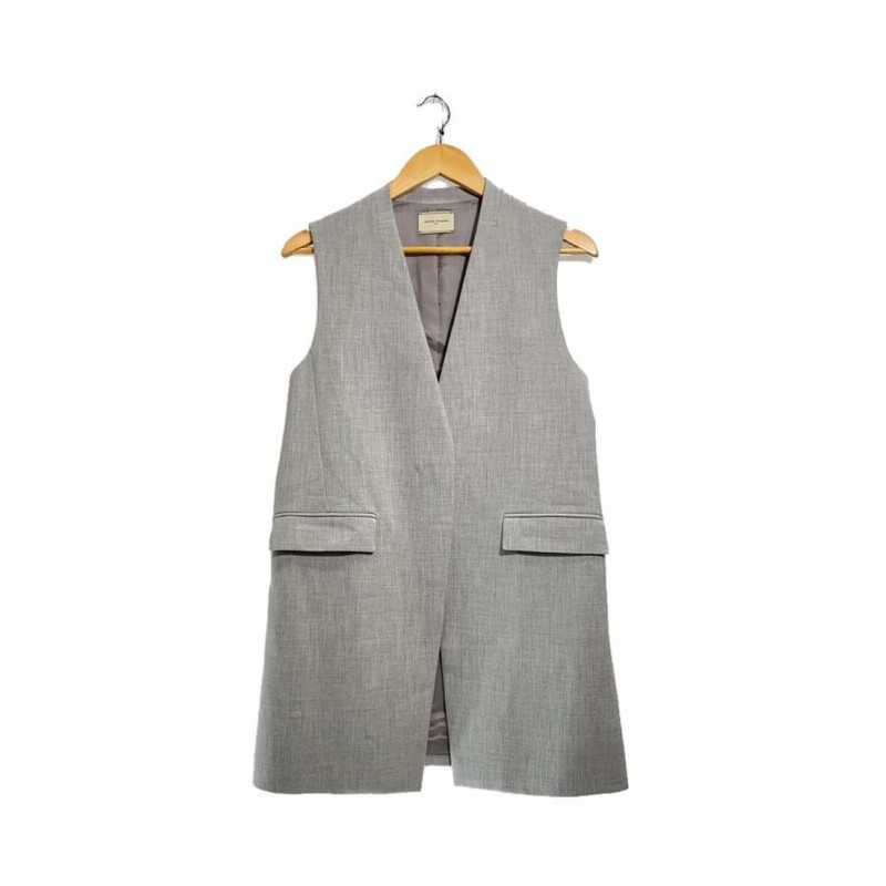 UNITED ARROWS◇Vネックノーカラーミドルベスト/ベスト