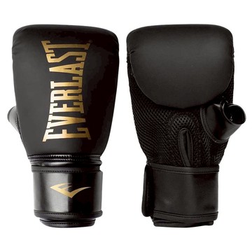 EVERLAST 精英2 有氧沙包手套  1組  黑金  小號/小號
