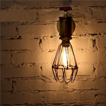 水管工業風壁燈創意壁燈愛迪生氛圍燈