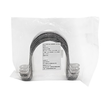 新多多小舖 白鐵雙邊管夾 3吋 10個一組 水管固定夾  1組