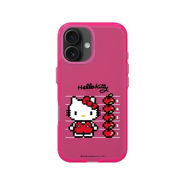 iPhone 16 Clear 粉漾桃 - 三麗鷗-Hello Kitty - Pixel Art