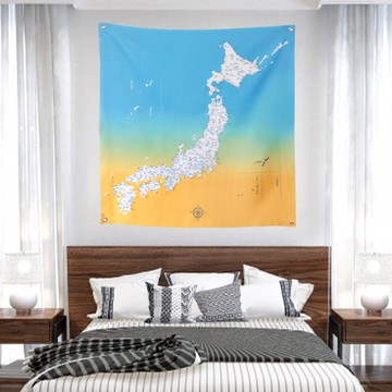 【客製】日本地圖掛布/名字訂製