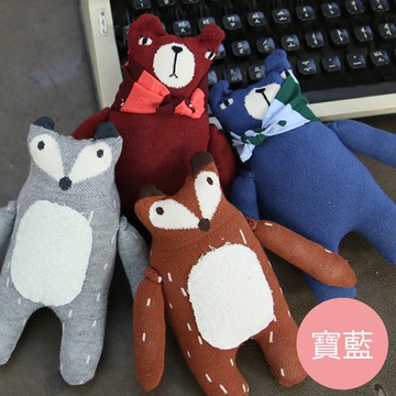 韓國 Mini Dressing - 可愛小浣熊娃娃-寶藍 (單一尺寸)