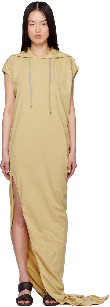 Rick Owens DRKSHDW 米色 Hollywood Edfu T 连衣裙