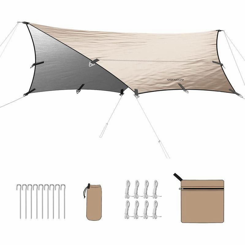 新品未使用】DOKICAMP タープ tc ヘキサタープ ポリコットン