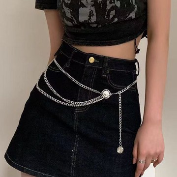 【台灣公司 可打統編】免運 腰鏈女配裙子小香風金屬毛衣鏈條子腰帶2024新款褲鏈裝飾西裝腰封 可開發票 全館五折 工廠現貨直銷 新品特價 z9211