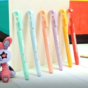 節奏TEMPO H-1512-6 柔和亮彩螢光筆 / 亮彩系柔色亮彩螢光筆 / 6色組 / 亮粉螢光筆【衣橙購物】