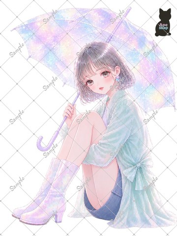 原創人物貼紙 裝飾貼紙 一組 5 張