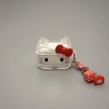 【臺灣出貨】紅色的蝴蝶結kitty打開適用於是AirPodspro3
耳機殼AirPods4代
