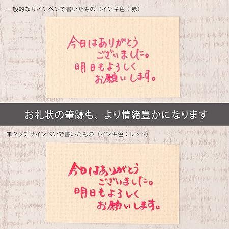 ぺんてる 筆タッチ サインペン SES15C-CA ブルーブラック 10本