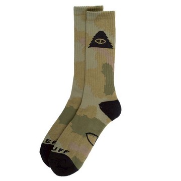 POLER ICON SOCKS 長襪 男襪 毛茸迷彩 綠棕色