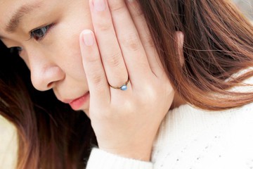 4mm藍晶銅線戒指 （青銅）