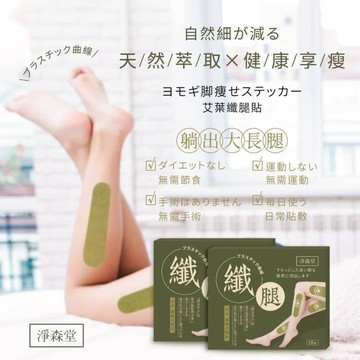 【粿女兒商行】🔥現貨 淨森堂 艾葉纖腿貼 108貼